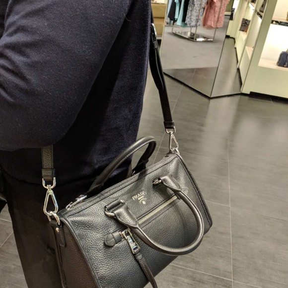 Prada Vitello Phenix Leather Convertible Boston - Picture 7 of 8